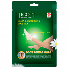 Jigott (Джиготт) Маска пилинг-носочки для ног увлажняющая Clean & Moisturizing Foot Pack, 8гр*2, фото
