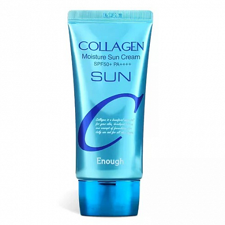 Увлажняющий солнцезащитный крем с коллагеном Enough (Инаф) Collagen Moisture Sun Cream SPF50+ PA++++, 50 г, фото