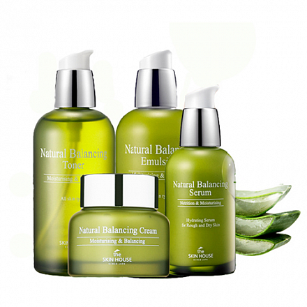 Крем для лица балансирующий с алоэ The Skin House линейки Natural Balancing Cream, 50 мл, фото