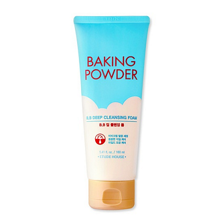 Пенка для умывания и глубокого очищения Etude House (Этюд Хауз) Baking Powder B.B Deep Cleansing Foam, 160 мл, фото