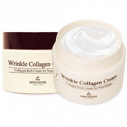 Крем для лица антивозрастной с коллагеном The Skin House линейки Wrinkle Collagen Cream, 50 мл, фото