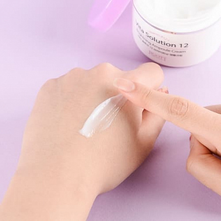 Ампульный крем для улучшения тона лица Jigott (Джиготт) Vita Solution 12 Brightening Ampoule Cream, 100 мл, фото