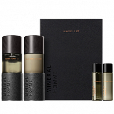 The Saem Набор для ухода за кожей для мужчин Mineral Homme Black EX 2 Set (тонер, эмульсия), 2 х 130 мл, фото