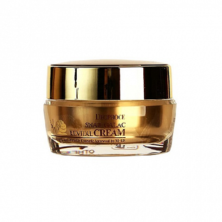 Антивозрастной крем с муцином улитки Deoproce (Деопрос) Snail Galac Revital Cream, 50 мл, фото