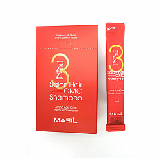 Восстанавливающий шампунь с аминокислотами (стики) Masil 3 Salon Hair CMC Shampoo, 8 мл х 20 шт., фото