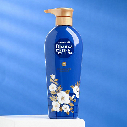 Шампунь для волос с ароматом гардении LION (Лион) Dhama Golden Silk Damage Care Shampoo, 400 мл, фото