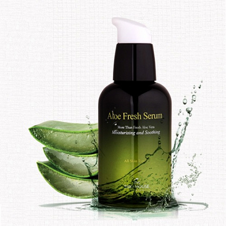 Cыворотка для лица увлажняющая с алоэ The Skin House линейки Aloe Fresh Serum, 50 мл, фото