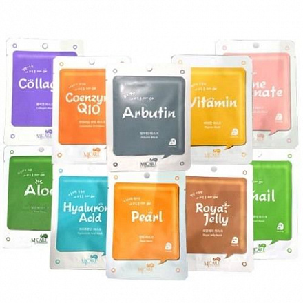 Маска для лица тканевая с алоэ MIJIN Care Aloe Essence Mask, 22 гр, фото