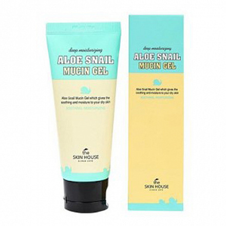 Гель для лица с алоэ и улиточным муцином The Skin House Aloe Snail Mucin Gel, 50 мл, фото