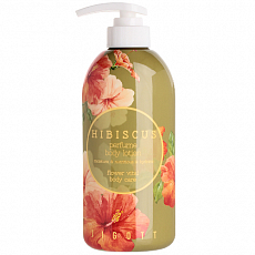 Лосьон для тела с гибискусом Jigott (Джиготт) Hibiscus Perfume Body Lotion, 500 мл, фото
