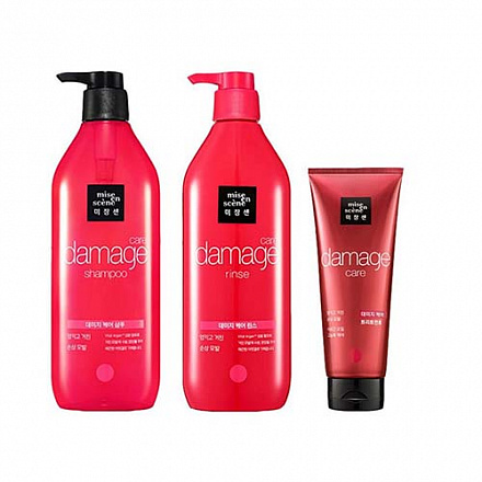 Шампунь для окрашенных волос Mise en Scene (Миз эн Син) Damage Care Shampoo, 680 мл, фото