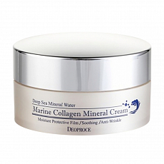 Deoproce Крем для лица Marine collagen mineral cream омолаживающий с морским коллагеном, 100 гр, фото