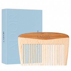 Деревянная расческа для волос Lador (Ладор) Detangling Mini Hair Comb, 10 х 6,5 см, фото
