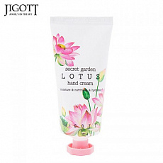 Крем для рук с экстрактом лотоса Jigott (Джиготт) Secret Garden Lotus Hand Cream, 100 мл, фото
