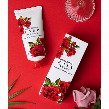Крем для рук с экстрактом розы (Джиготт) Jigott Secret Garden Rose Hand Cream, 100 мл, фото