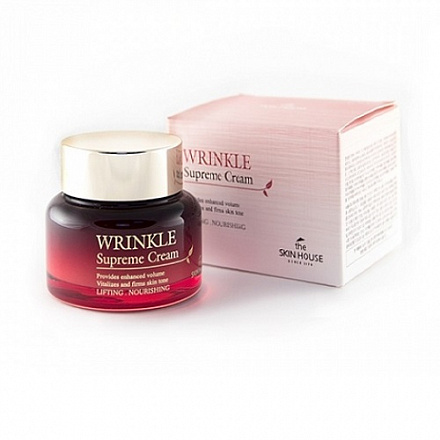 Крем для лица с экстрактом женьшеня антивозрастной The Skin House Wrinkle Supreme Cream, 50 мл, фото