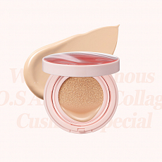 JMsolution (ЖМсэлюшн) Кушон для лица с коллагеном Ampoule Collagen Cushion SPF 50+ PA++++ Special, 15 г, фото