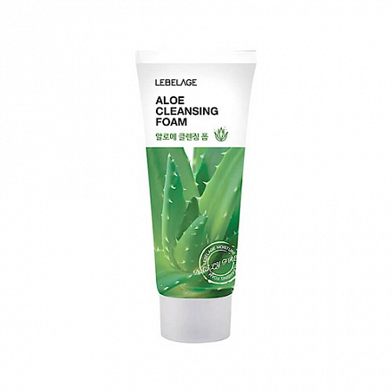Пенка для умывания с экстрактом алоэ Lebelage Aloe Cleansing Foam, 100 мл, фото