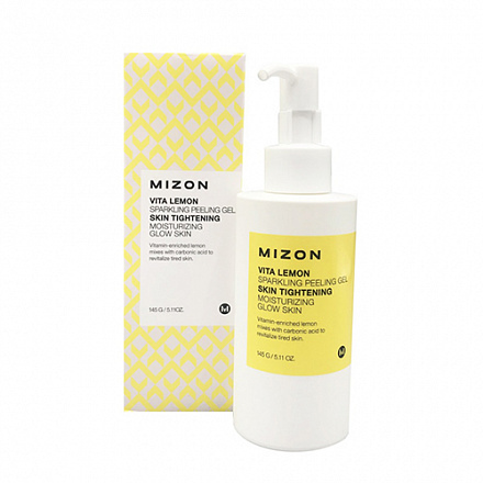 Витаминный пилинг-гель для лица с экстрактом лимона Mizon (Мизон) Vita Lemon Sparkling Peeling Gel, 145 мл, фото