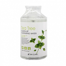 Очищающая вода с экстрактом чайного дерева 3W Clinic Tea Tree Clean-Up Cleansing Water, 500 мл, фото