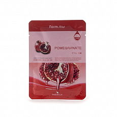 Маска для лица тканевая с экстрактом граната FarmStay Visible Difference Mask Sheet Pomegranate, 23 гр, фото