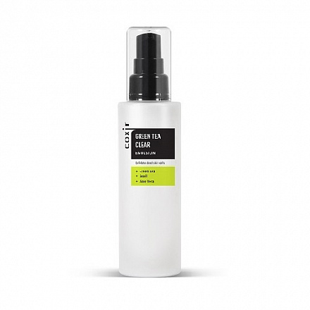 Эмульсия для лица с зеленым чаем и BHA-кислотами Coxir Green Tea Clear Emulsion, 100 мл, фото