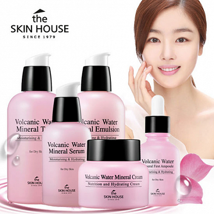 Cыворотка для лица с минеральной вулканической водой The Skin House линейки Volcanic Water Mineral Serum, 50 мл, фото