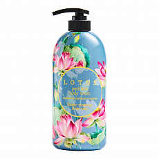 Гель для душа с экстрактом лотоса Jigott (Джиготт) Lotus Perfume Body Wash, 750 мл, фото