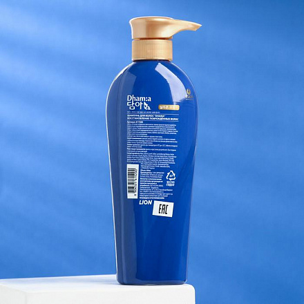 Шампунь для волос с ароматом гардении LION (Лион) Dhama Golden Silk Damage Care Shampoo, 400 мл, фото