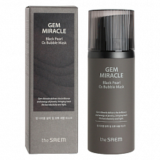 The Saem (Ве Сэм) Маска кислородная с экстрактом жемчуга Gem Miracle Black Pearl O2 Bubble Mask, 105 г, фото