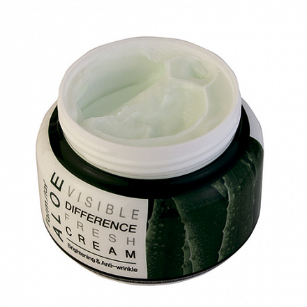 Увлажняющий крем для лица с экстрактом алоэ FarmStay (Фармстей) Aloe Visible Difference Fresh Cream, 100 мл, фото