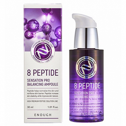 Омолаживающая сыворотка с пептидами Enough (Инаф) 8 Peptide Sensation Pro Balancing Ampoule, 30 мл, фото