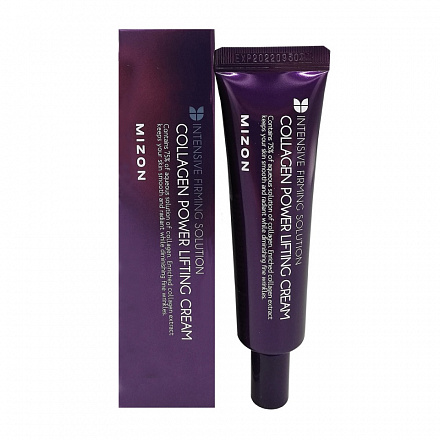 Легкий лифтинг-крем для лица с коллагеном Mizon (Мизон) Collagen Power Lifting Cream (tube), 35 мл, фото