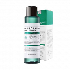 Some By Mi Кислотный тонер для лица с AHA/BHA/PHA 30 DAYS MIRACLE TONER, 150 мл, фото