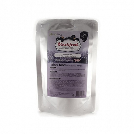 Альгинатная маска с древесным углем Inoface Blackfood Modeling Mask, 200 гр, фото