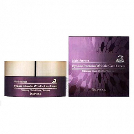 Интенсивный крем для лица с пептидом змеи Deoproce (Деопрос) Syn-Ake Intensive Wrinkle Care Cream, 100 мл, фото