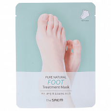 The Saem Маска-носочки для ног увлажняющая PURE NATURAL Foot Treatment Mask, 8гр*2, фото