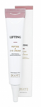 Крем лифтинг для кожи вокруг глаз с пептидами Jigott (Джиготт) Lifting Peptide eye cream, 50 мл, фото