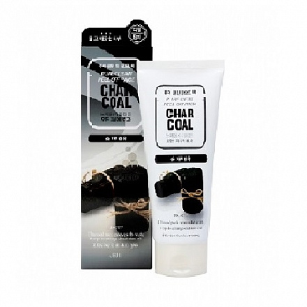 Маска-пленка для лица очищающая с древесным углем Jigott (Джиготт) Pure Clean Peel Off Pack Charcoal, 180 мл, фото