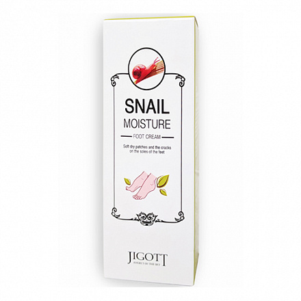 Крем для ног увлажняющий с экстрактом слизи улитки Jigott (Джигот) Snail Moisture Foot Cream, 100 мл, фото