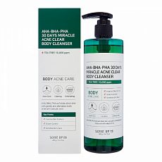 Some By Mi Очищающий гель для душа с кислотами для проблемной кожи AHA BHA PHA 30 Days Miracle Acne Clear Body Cleanser, 400 мл, фото