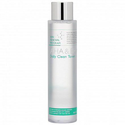 Тоник-пилинг для лица с фруктовыми кислотами Mizon (Мизон) AHA & BHA Daily Clean Toner, 150 мл, фото