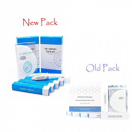 Карбокситерапия. Комплект масок для лица и геля DJ Carborn Therapy Professional Strength CO2 Gel Mask, 25 мл * 5 шт. Минак., фото