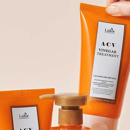 Маска для волос с яблочным уксусом Lador (Ладор) ACV Vinegar Treatment, 430 мл, фото