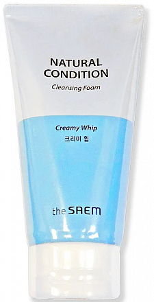 Пенка для умывания с экстрактом лилии The Saem (Ве Сэм) Natural Condition Cleansing Foam Сreamy Whip, 150 мл, фото