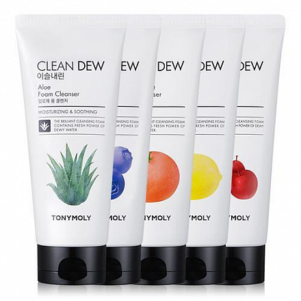 Очищающая пенка для умывания с экстрактом ацеролы TonyMoly (ТониМоли) Clean Dew Acerola Foam Cleanser, 180 мл, фото