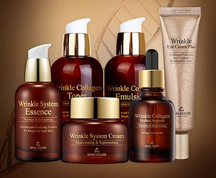 Cыворотка ампульная для лица антивозрастная с коллагеном The Skin House линейки Wrinkle Collagen Ampoule, 30 мл, фото