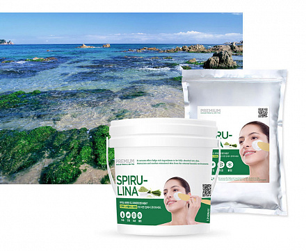 Альгинатная маска с водорослями Lindsay (Линдсей) Premium Spirulina Modeling Mask, 1000 г, фото