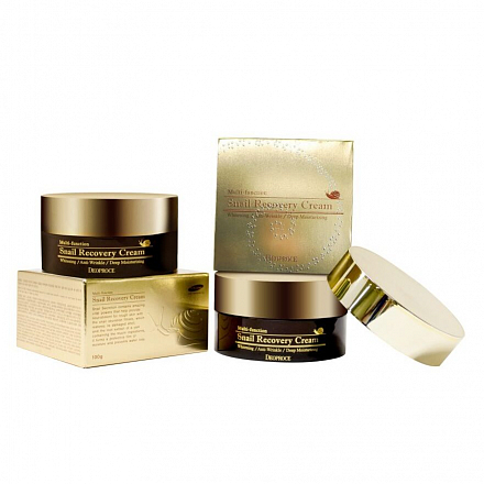Крем для лица с муцином улитки Deoproce (Деопрос) Snail Recovery Cream, 100 мл, фото