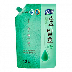 Жидкость для мытья посуды, овощей и фруктов Горные травы LION (Лион) Chamgreen Pure Fermentation Plant refill, 1200 мл, фото